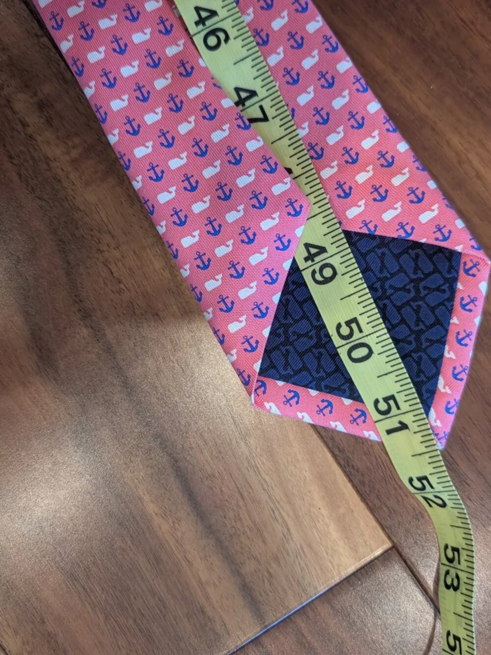 Boys Vineyard Vines Tie - Pink w/ Anchors and Whales